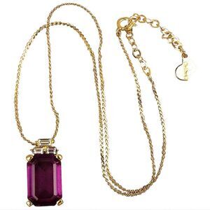 Christian Dior Purple Amethyst Pendant Necklace
